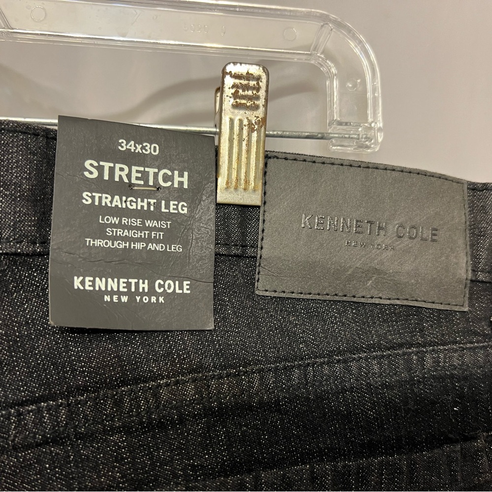 Men's Black Stretch Straight Leg Pants